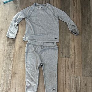 REI Kids' Heather Gray Long underwear  Set